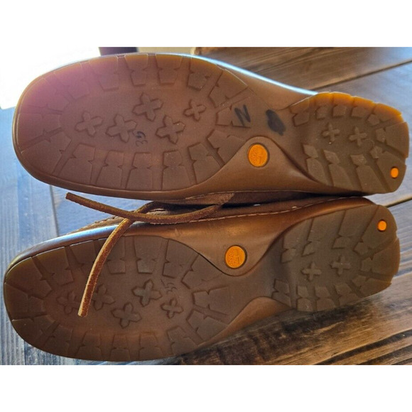 Timberland Boots Womens 6 Brown Suede Ankle Chukka Halona‎ Moccasin Loafer Shoes - Picture 7 of 11